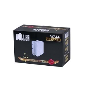 Wöller W-4100T Beyaz 4” Hat Trafolu Duvar Hoparlörü / 100 Watt Max. / 8 Ohm / 210*135*113 mm