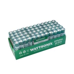 WATTSONİX AAA 1.5V İNCE KUMANDA PİLİ 60 LI PAKET