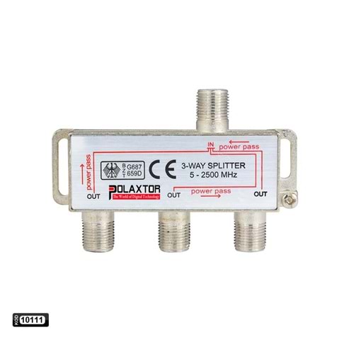 SPLITTER 1/3 5-2500 MHZ IRONSTAR IRS-1223