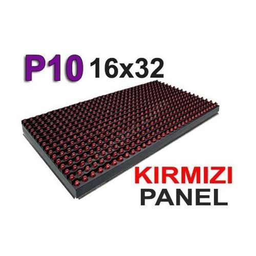 LED PANEL P10 KIRMIZI (16X32)