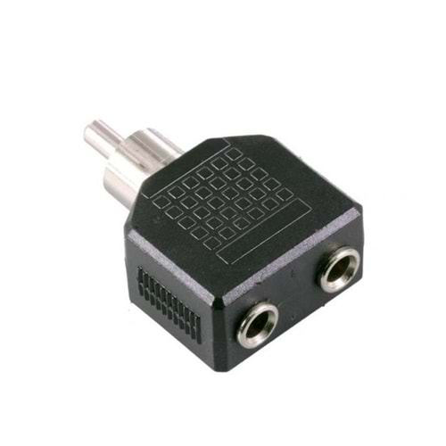 ÇEVİRİCİ JACK RCA ERKEK TO 3,5MM 2 DİŞİ