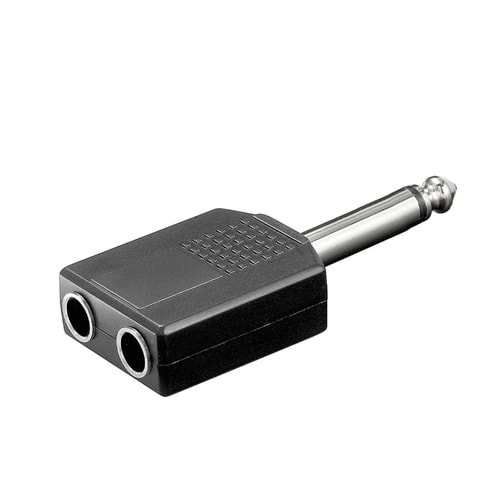 ÇEVİRİCİ JACK 6,3MM MONO ERKEK TO 6,3MM 2 DİŞİ