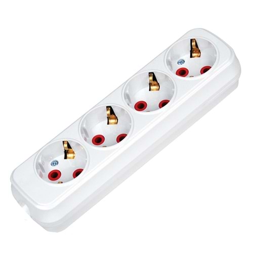 FETİH 405-00 4Lü Grup Priz Topraklı Klemens