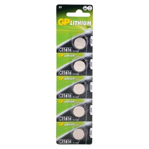 GP PİL Pil Düğme 1616 3V 5Li Paket