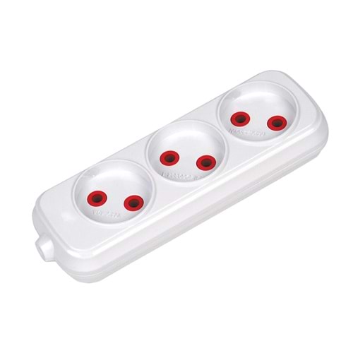 MİRSA 7731000 3Lü Grup Priz Topraksız Klemens