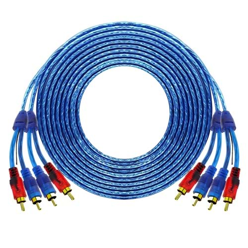 ANFİ KABLOSU 4RCA 4RCA ŞASELİ 4,5MT GOLD (PIONEER MODEL)