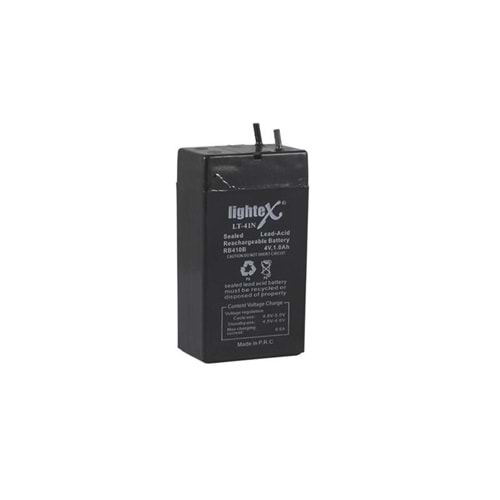 AKÜ 4V 1,0A IŞILDAK FENER (3,5X6,2X2CM) LİGHTEX LT-41N