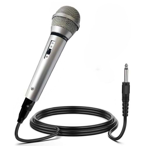 EL MİKROFONU KABLOLU 3MT KARAOKE DVD HEDİYE FUGUE MX-178