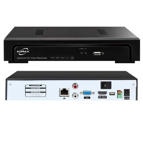 KAYIT CİHAZI NVR 4 KANAL 1080P 2MP KORAX NVR-4200