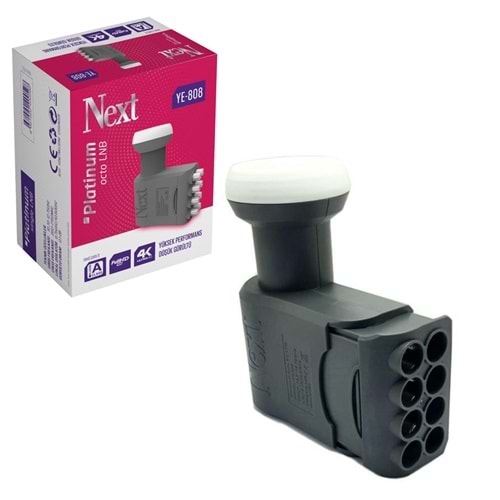 LNB SEKİZLİ (OCTO) PLATİNUM 0,1DB 3D 4K NEXT YE-808