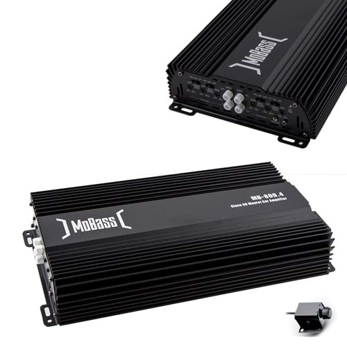 MOBASS MB-800.4 OTO ANFİ 4000W 4 KANAL BASS KONTROL