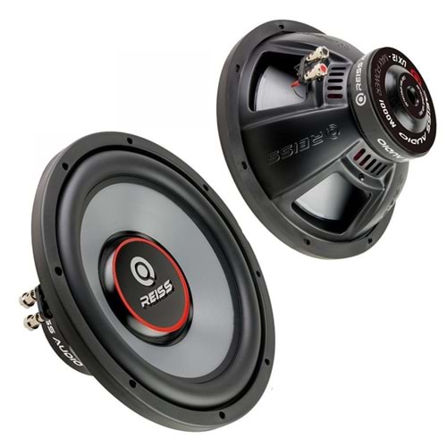 REISS AUDIO RS-UX12 Oto Bass Subwoofer 30cm Single 1000 Watt 1 Adet