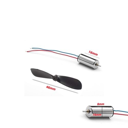 DRONE MOTOR 3,7V 20X8,5MM TM-5004