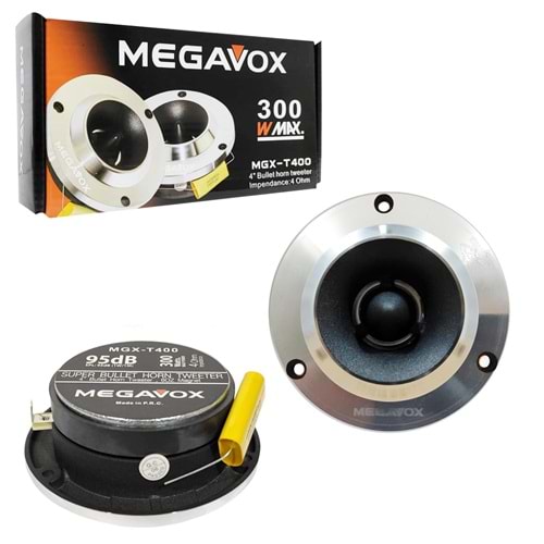 MEGAVOX MGX-T400 Tweeter 10cm 300 Watt 2 Adet