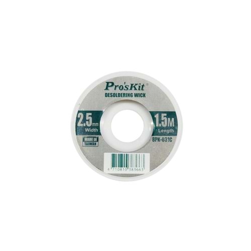 LEHİM TOPLAMA TELİ 2,5MM 1,5MT PROSKİT 8PK-031C