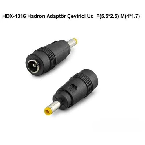 NOTEBOOK ÇEVİRİCİ JACK 5,5X2,5MM TO 4,0X1,7MM HADRON HDX-1316