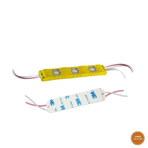 MODÜL LED 12V ÜÇLÜ AMBER (1 ADET)