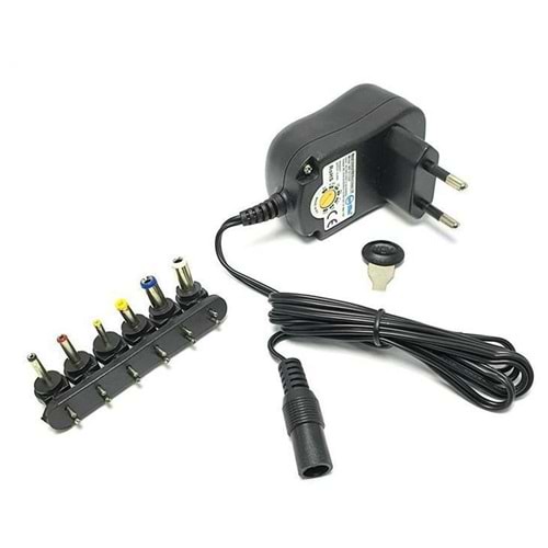 WELLPOWER WP-03123P Adaptör Kademeli 6 Uçlu 3-12 Volt 30 Watt