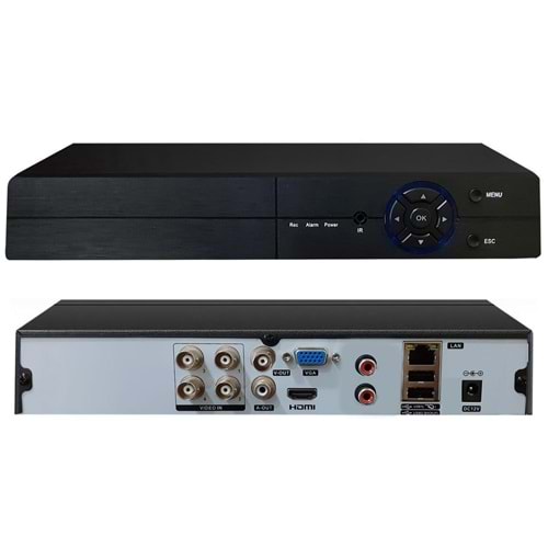 KAYIT CİHAZI AHD DVR 4 KANAL 5MP 1080N H265 5IN1 HİBRİT XMEYE AVENİR AV-TC04SM