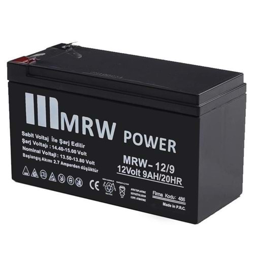 AKÜ 12V 9A (15X6,5X9,5CM) MRW