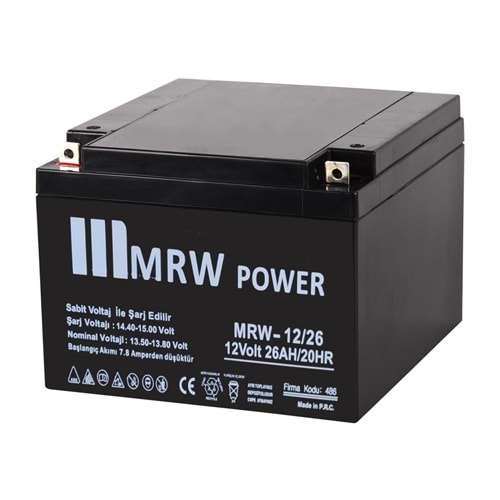AKÜ 12V 26A (16X17X12,5CM) MRW