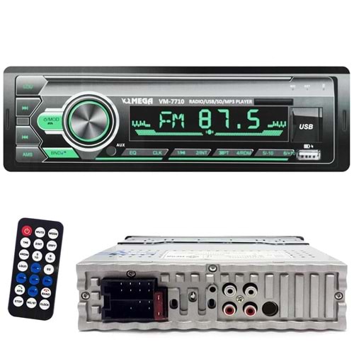 MEGA VM-7710 Oto Teyp 4X55 Watt Bluetooth