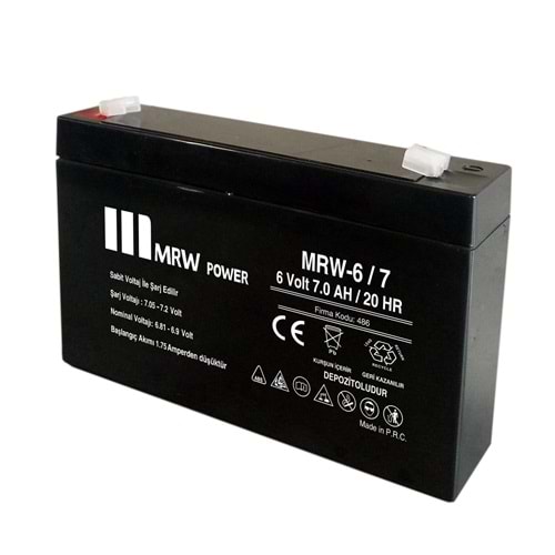 AKÜ 6V 7A (15X9,5X3,5CM) MRW