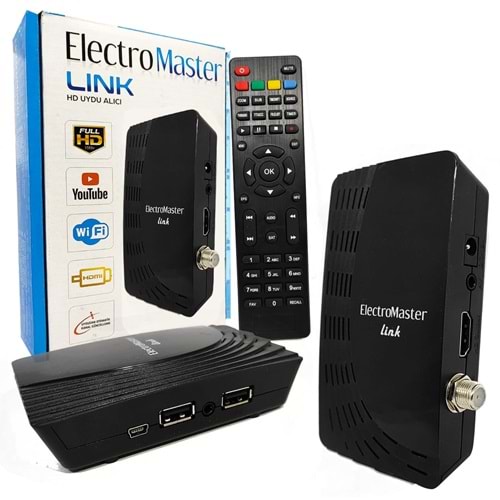 ELECTRO MASTER-LINK Uydu Alıcı Mini Full Hd Wifi Youtube Destekli