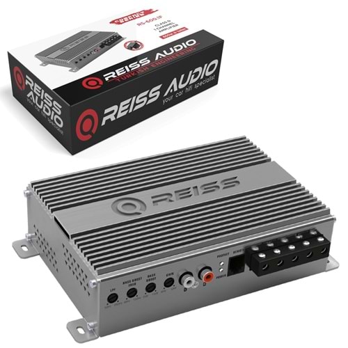 REISS AUDIO RS-F600,1D Oto Anfi Stereo 600 Watt 1 Kanal Bass Kontrol