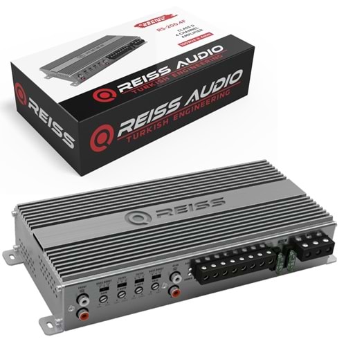 REISS AUDIO RS-F200,4D Oto Anfi Stereo 400 Watt 4 Kanal
