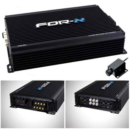 OTO ANFİ 240W 4 KANAL BASS KONTROL FOR-X XAE-604