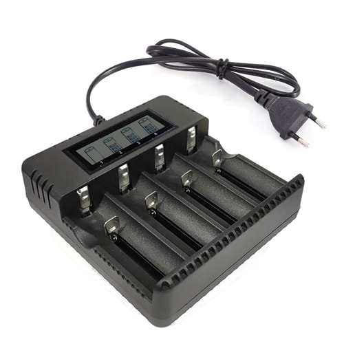 NARİTA HD-8992A Pil Şarj Aleti 4Lü Ekranlı 3000mah 18650-26650-16340-14500-AA-AAA