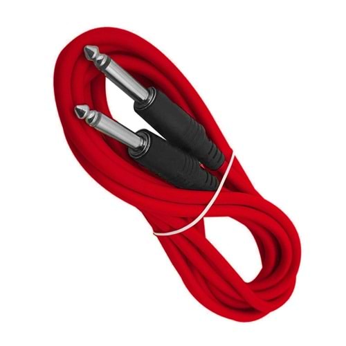 ANFİ UZATMA KABLOSU MONO 6,3MM 3MT KIRMIZI EATECH