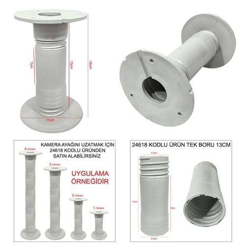 GÜVENLİK KAMERA UZATMA AYAĞI 15CM 24618 İLE UZATILABİLİR