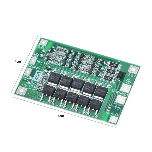 PİL ŞARJ KORUMA KARTI BMS 18650 LİTYUM 40A 3S