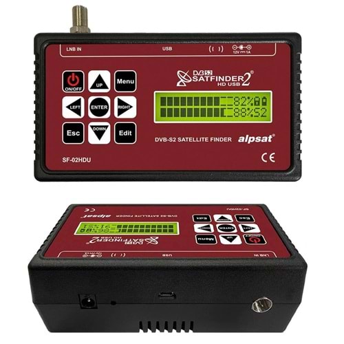 ALPSAT SF-02HD Sinyal Uydu Bulucu Satfinder Analog Usb