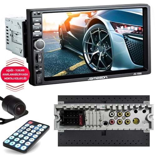 JAMESON JS-1990 Tofaş Double Teyp 7 İnç 4X55 Watt Mirrorlink Ayarlanabilir