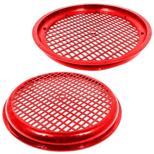 Woofer Kapağı 30cm Kırmızı Plastik 1 Adet