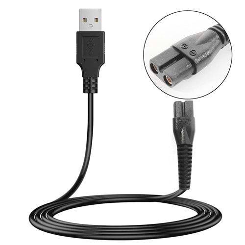 TIRAŞ KABLOSU USB 1MT SİYAH NO13 G-53513