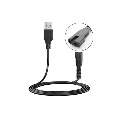 TIRAŞ KABLOSU USB 1MT SİYAH NO8 G-5358