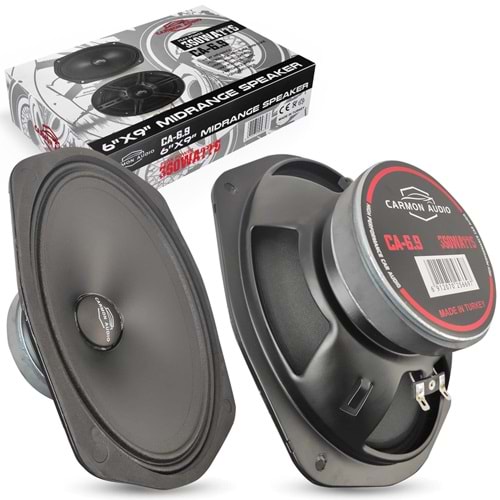 CARMON CA-6,9 Oto Midrange Oval 6X9 İnç 360 Watt Kapaklı 2 Adet