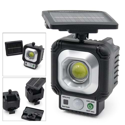 JINGXIN JX-966A Solar Güneş Enerji Aydınlatma Lambası Sensörlü Cob Led