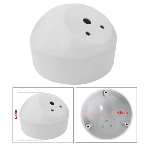 POLAXTOR Tweeter Dome Kabin Yuvası 10cm Tabansız Beyaz 2 Adet