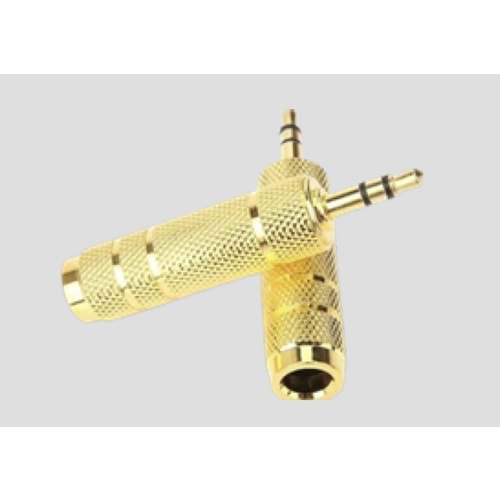 ÇEVİRİCİ JACK 3,5MM STEREO ERKEK TO 6,3MM DİŞİ GOLD EN0028G 1 ADET