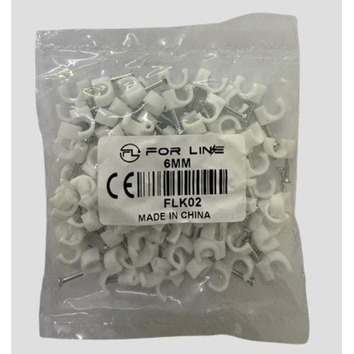 FORLİNE FLK02 2 NUMARA 6MM ÇİVİLİ KROŞE (100 LÜ PAKET )