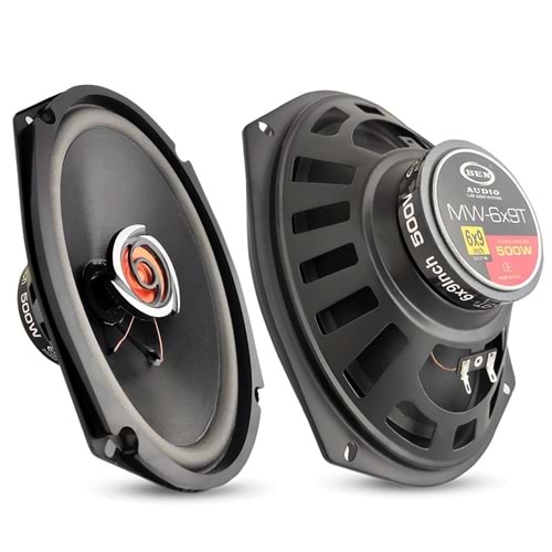 BEN AUDIO MW-6X9T Oto Hoparlör Oval 6X9 İnç 500 Watt Kapaklı 1 Adet