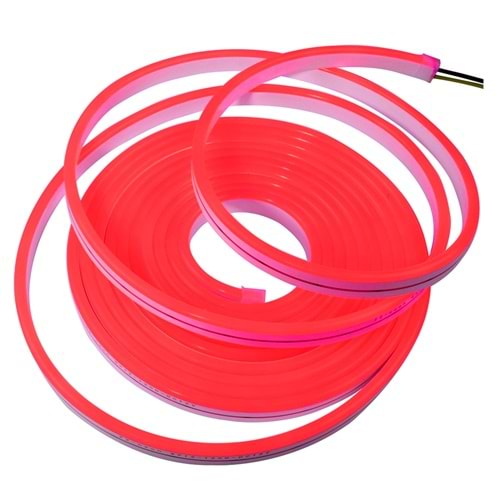 Neon Şerit Led 12v 2835 Dış Mekan 5 Metre Kırmızı Red