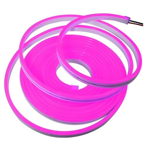 Neon Şerit Led 12v 2835 Dış Mekan 5 Metre Pembe Pink