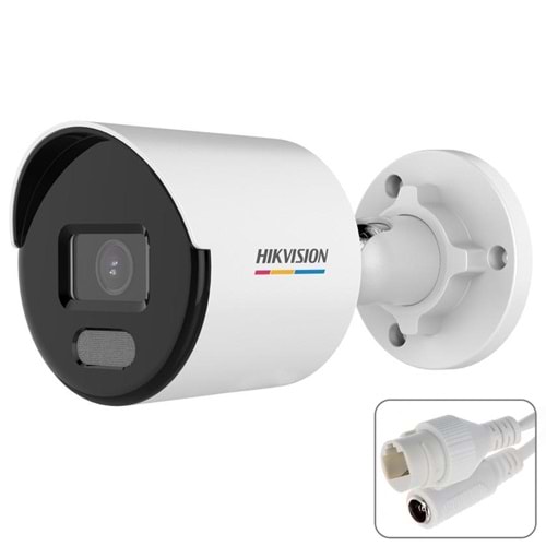 HIKVISION DS-2CD1027G2-LUF Bullet Ip Kamera 2mp 4mm Sesli Renkli Gece Görüş Metal Dış Mekan