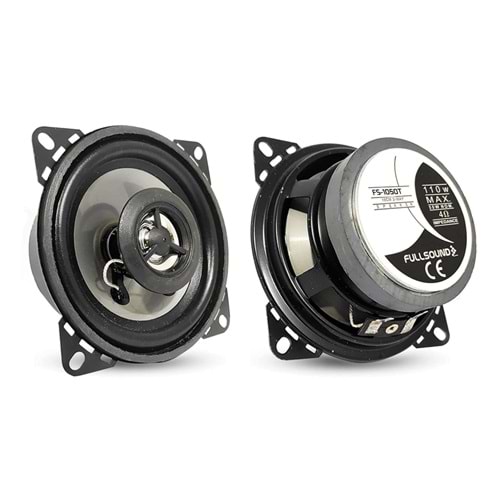 FULLSOUND FS-1050T Oto Hoparlör 10cm 100 Watt Tweeterli 1 Takım ( 2 Adet )